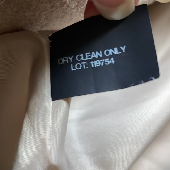 Unworn Brown/Gray Tan Anne Klein Wool Car Coat Approx Size Medium M - Picture 11 of 11